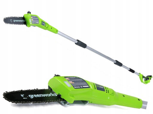 Greenworks G24PS20 24V 20CM Cordless Pole Saw (Without Battery &amp; Charger)