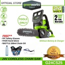 Greenworks G24CS25 24V Cordless 10'' Chainsaw (Without Battery &amp; Charger)